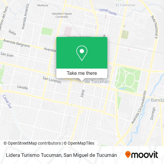 Lidera Turismo Tucuman map
