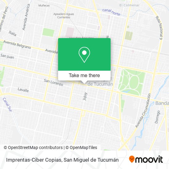 Imprentas-Ciber Copias map