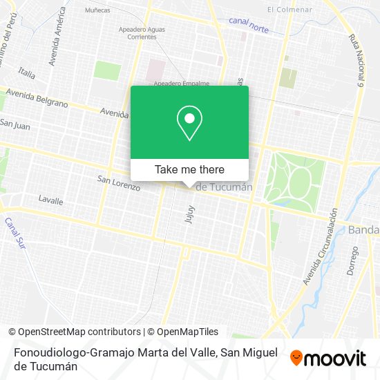 Fonoudiologo-Gramajo Marta del Valle map
