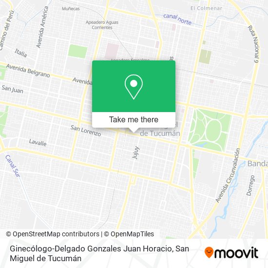 Ginecólogo-Delgado Gonzales Juan Horacio map