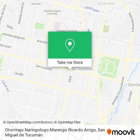 Otorringo Naringologo-Marengo Ricardo Arrigo map
