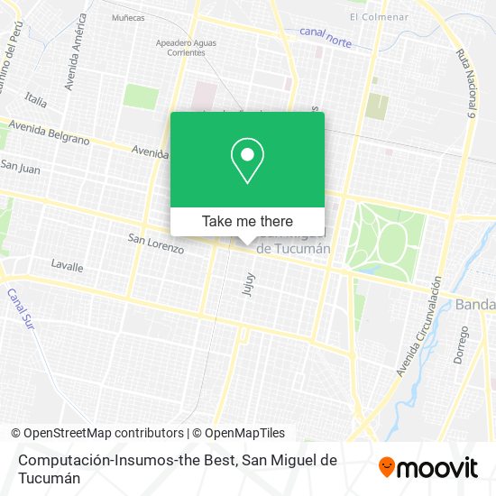 Computación-Insumos-the Best map