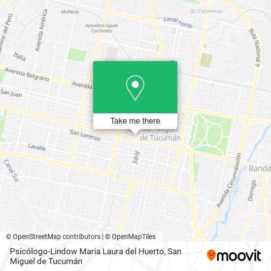 Mapa de Psicólogo-Lindow Maria Laura del Huerto