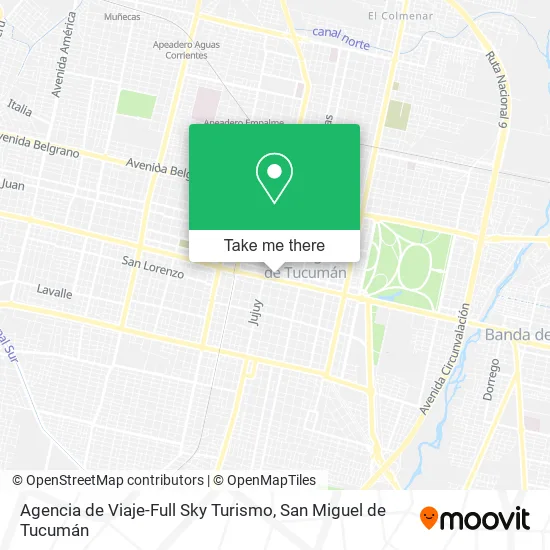 Mapa de Agencia de Viaje-Full Sky Turismo