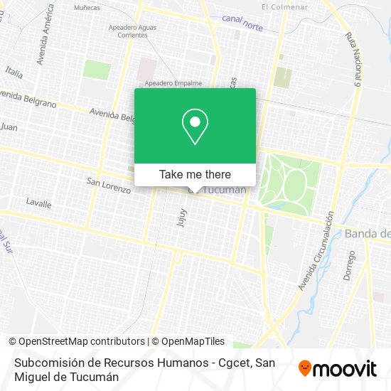 Subcomisión de Recursos Humanos - Cgcet map