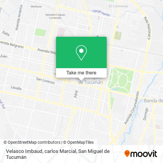 Velasco Imbaud, carlos Marcial map