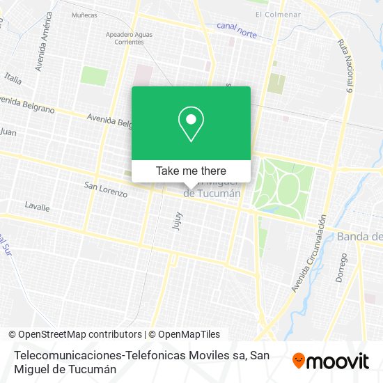Telecomunicaciones-Telefonicas Moviles sa map
