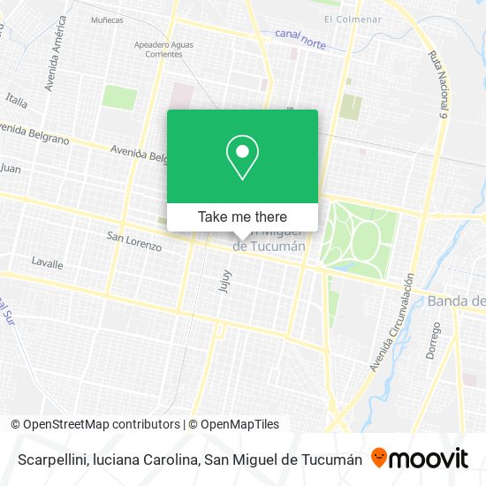 Scarpellini, luciana Carolina map