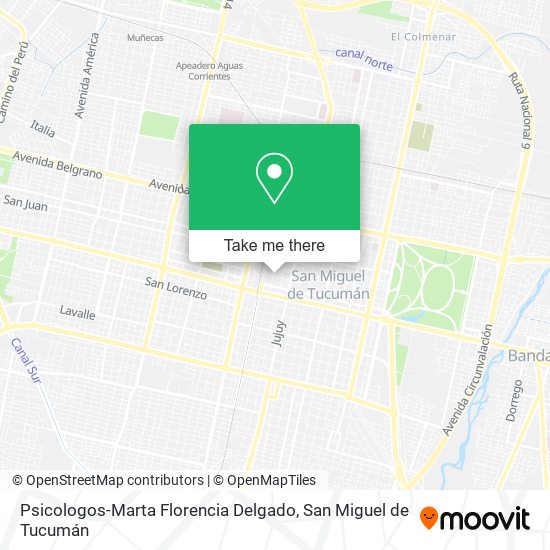 Psicologos-Marta Florencia Delgado map
