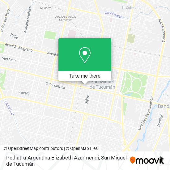 Pediatra-Argentina Elizabeth Azurmendi map