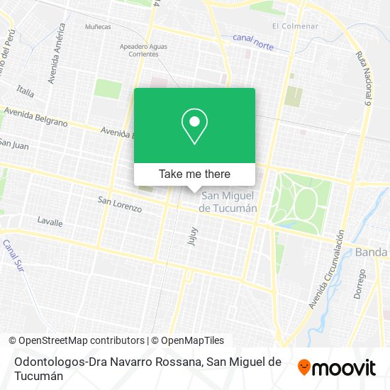 Odontologos-Dra Navarro Rossana map