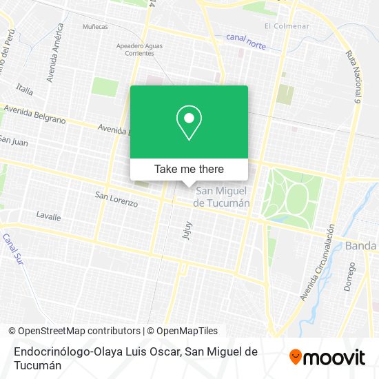 Endocrinólogo-Olaya Luis Oscar map