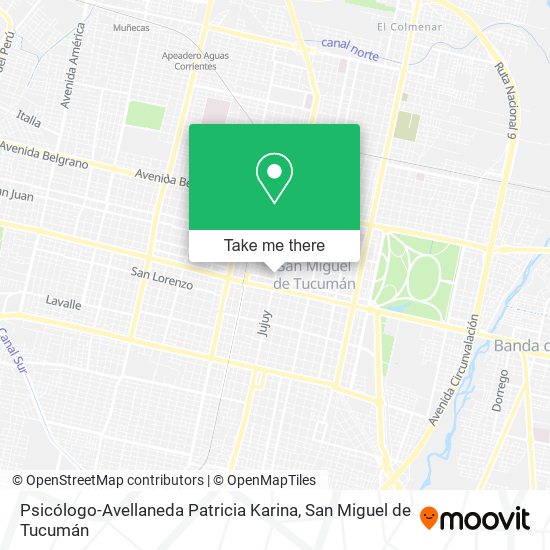 Psicólogo-Avellaneda Patricia Karina map