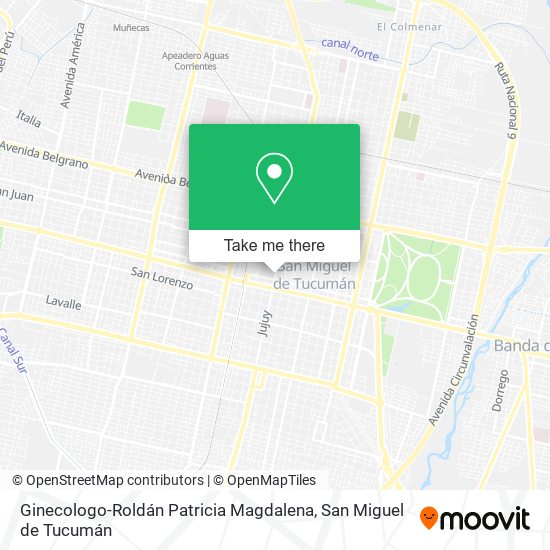Ginecologo-Roldán Patricia Magdalena map
