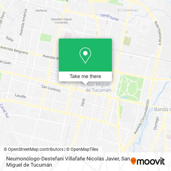 Neumonólogo-Destefani Villafañe Nicolás Javier map
