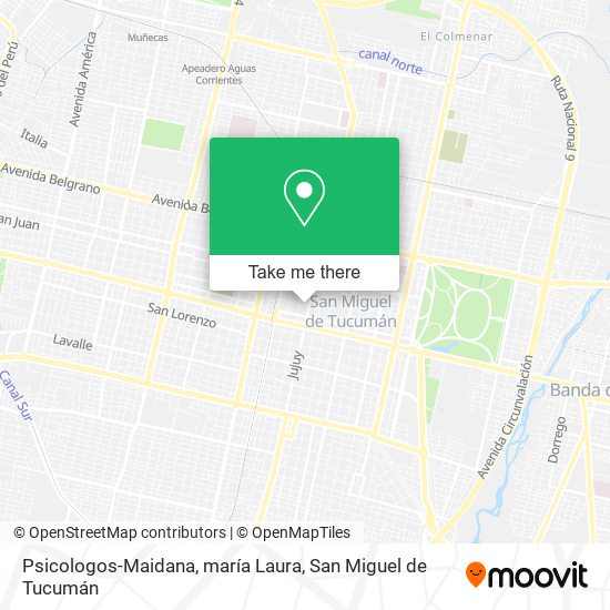 Psicologos-Maidana, maría Laura map