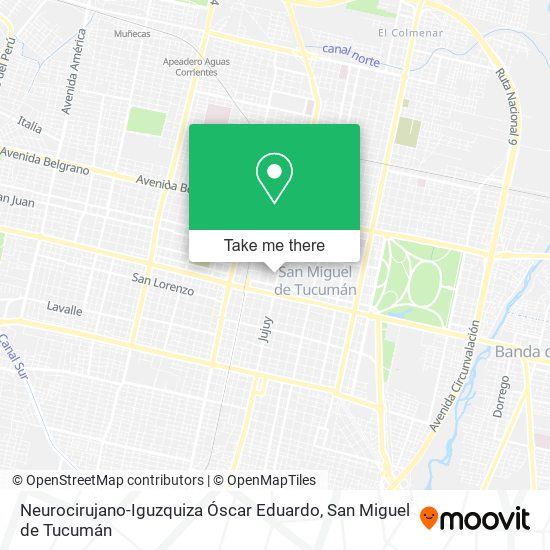 Mapa de Neurocirujano-Iguzquiza Óscar Eduardo