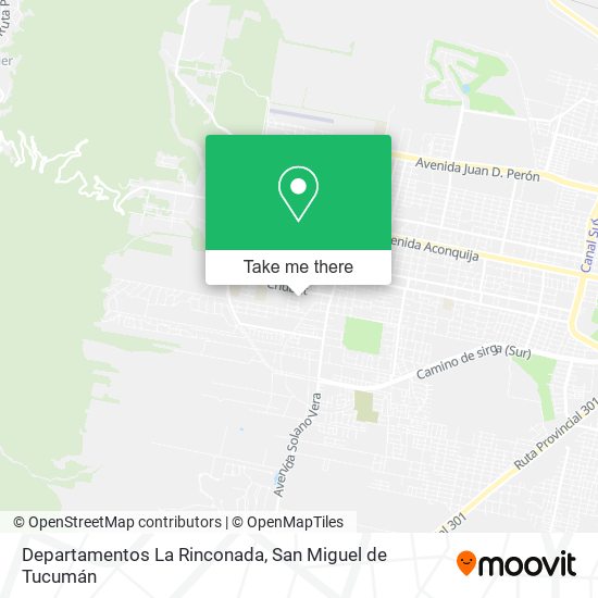 Mapa de Departamentos La Rinconada