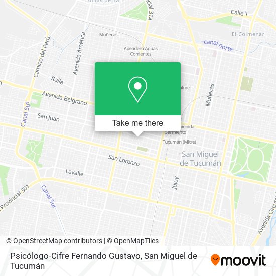Mapa de Psicólogo-Cifre Fernando Gustavo