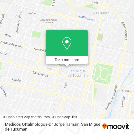 Medicos Oftalmologos-Dr Jorge Iramain map