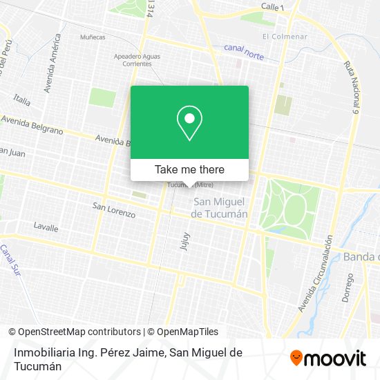 Mapa de Inmobiliaria Ing. Pérez Jaime