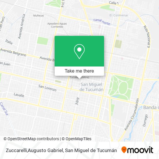 Mapa de Zuccarelli,Augusto Gabriel