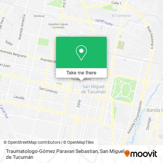 Mapa de Traumatologo-Gómez Paravan Sebastian