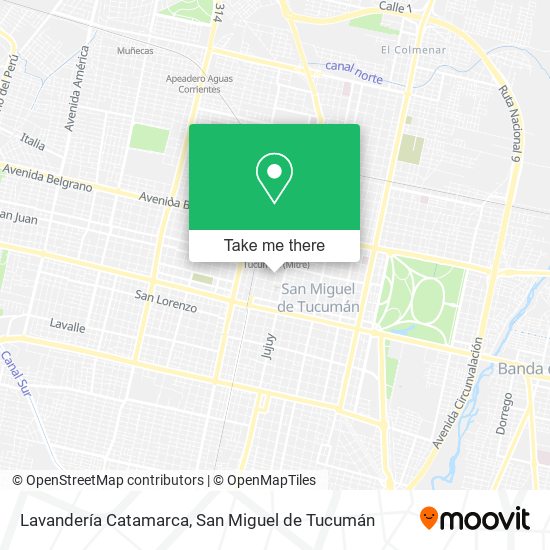 Lavandería Catamarca map