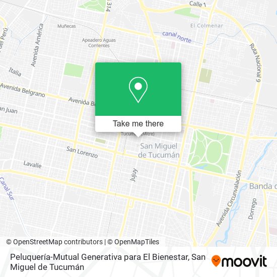 Peluquería-Mutual Generativa para El Bienestar map