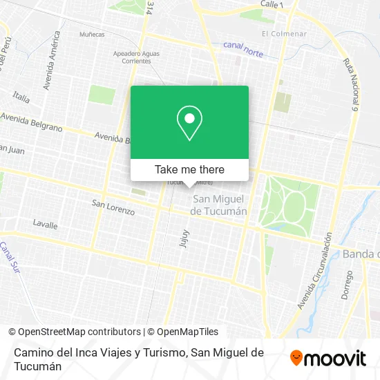 Mapa de Camino del Inca Viajes y Turismo