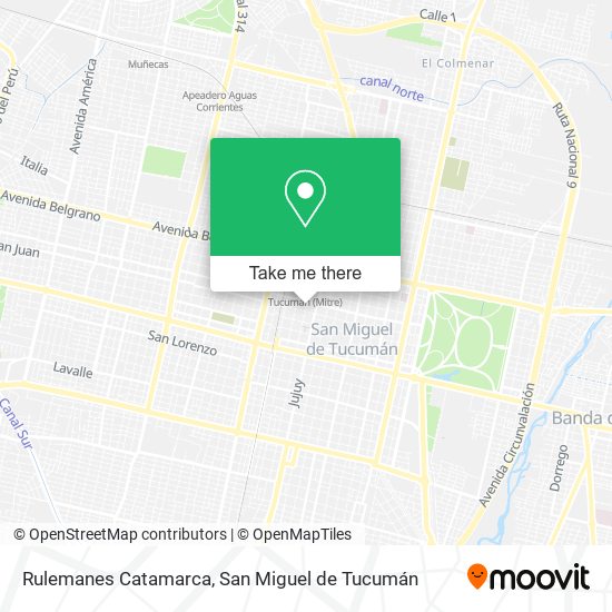 Mapa de Rulemanes Catamarca