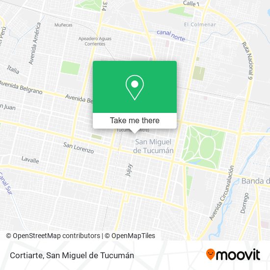 Cortiarte map