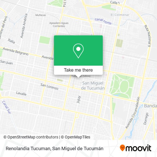 Renolandia Tucuman map