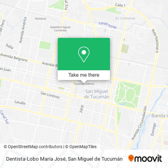 Mapa de Dentista-Lobo María José