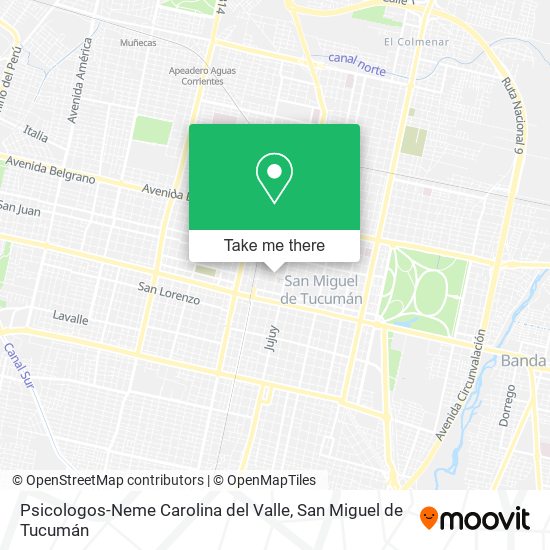 Psicologos-Neme Carolina del Valle map