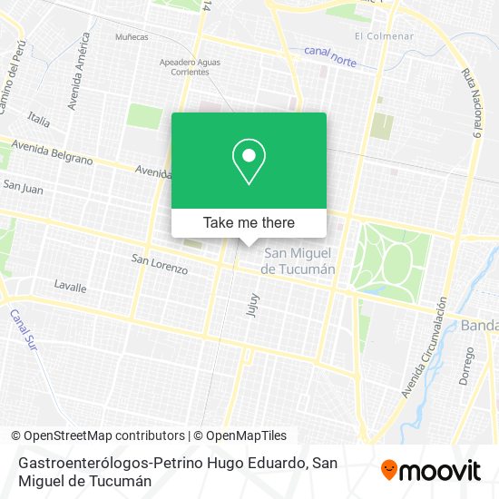 Gastroenterólogos-Petrino Hugo Eduardo map