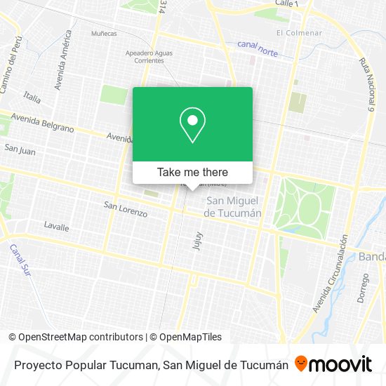 Proyecto Popular Tucuman map