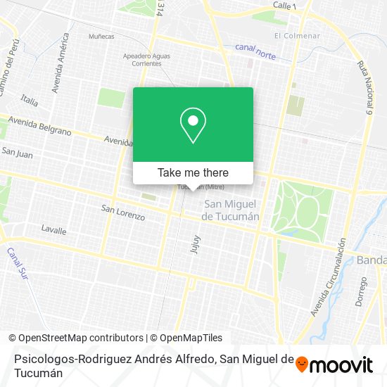 Psicologos-Rodriguez Andrés Alfredo map