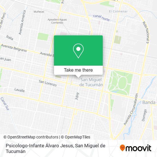 Mapa de Psicologo-Infante Álvaro Jesus