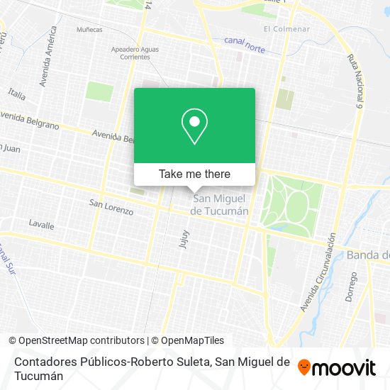 Contadores Públicos-Roberto Suleta map