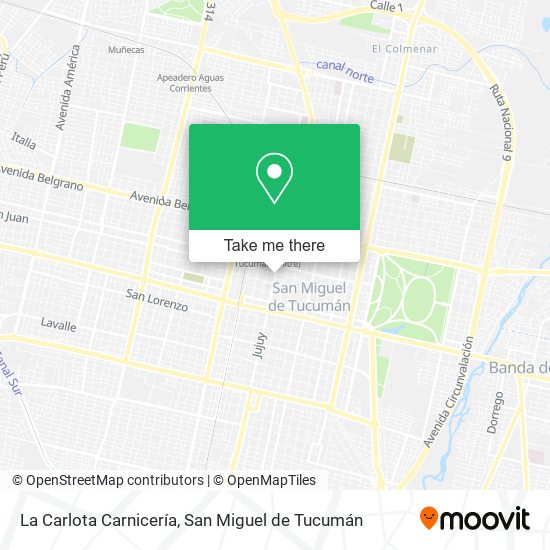 Mapa de La Carlota Carnicería