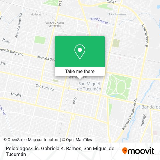 Psicologos-Lic. Gabriela K. Ramos map