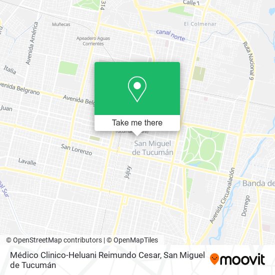 Mapa de Médico Clinico-Heluani Reimundo Cesar
