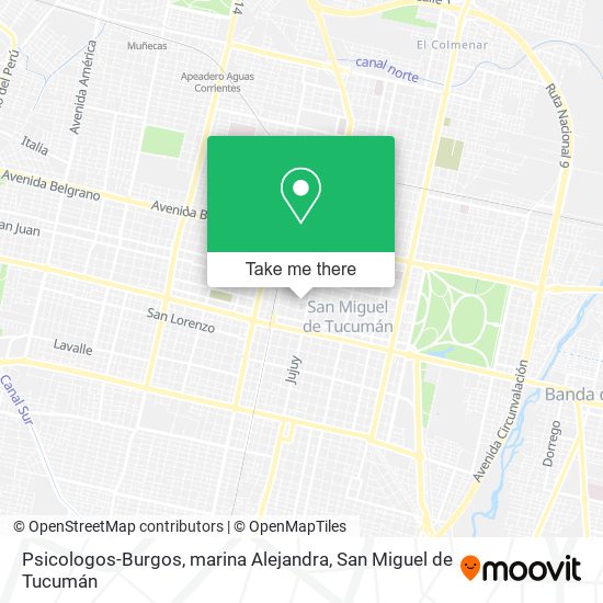Mapa de Psicologos-Burgos, marina Alejandra