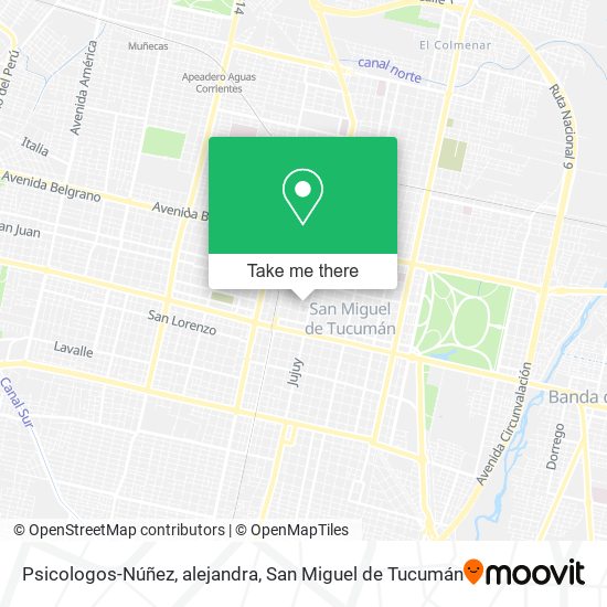 Psicologos-Núñez, alejandra map