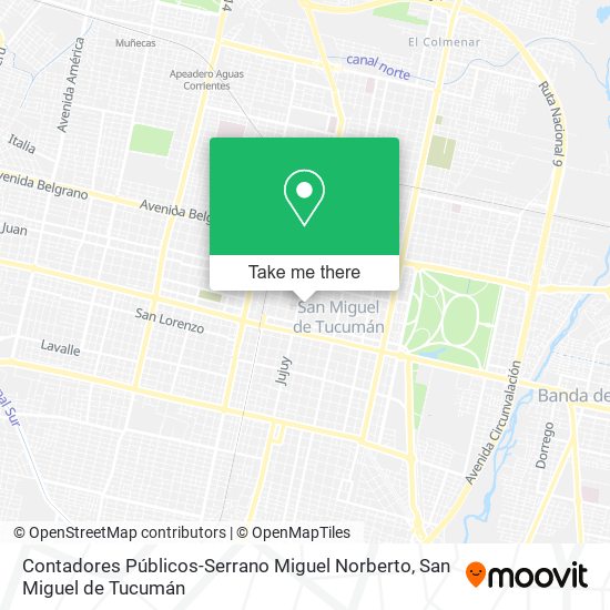Contadores Públicos-Serrano Miguel Norberto map