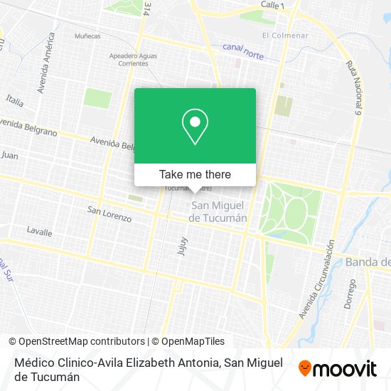 Mapa de Médico Clinico-Avila Elizabeth Antonia
