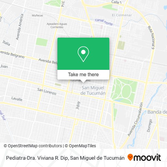 Pediatra-Dra. Viviana R. Dip map