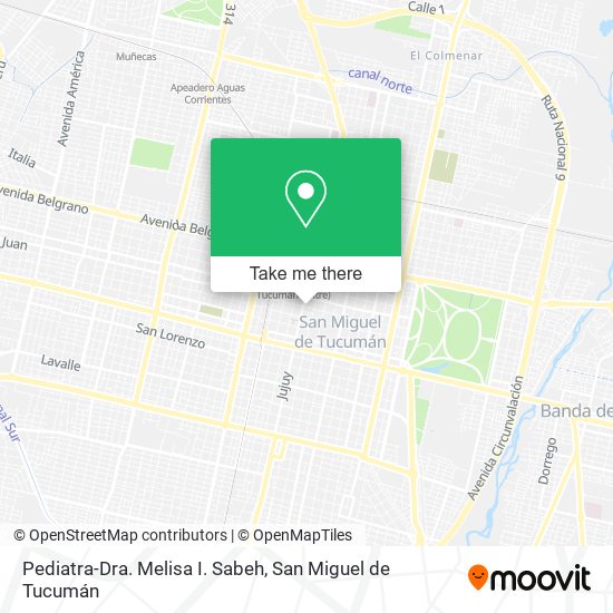 Mapa de Pediatra-Dra. Melisa I. Sabeh