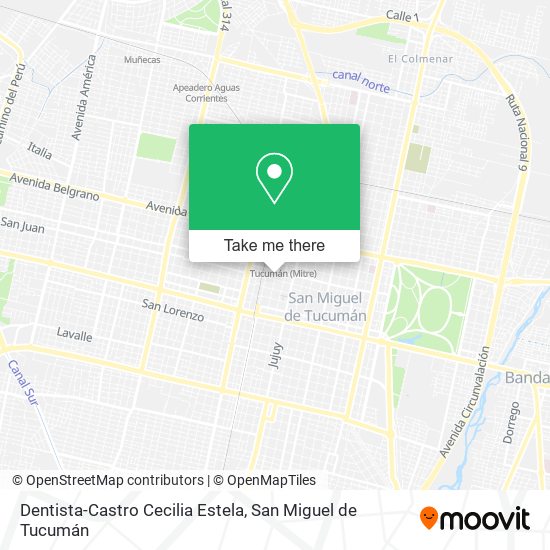 Mapa de Dentista-Castro Cecilia Estela